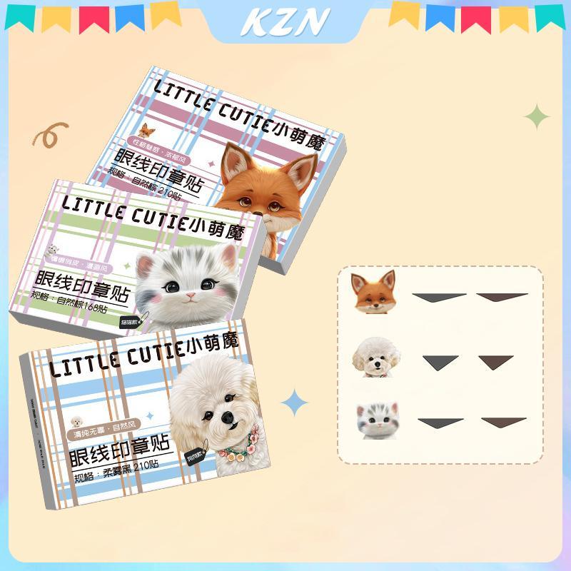 [kzn] 168/210 ชิ้นอายไลเนอร์ซีลสติกเกอร์น้ําทนเหงื่อกระชับบวมตาตุ่มปรับอายไลเนอร์แพทช์ [vn]