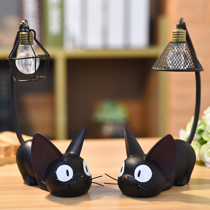 Zakka Magic Jiji Cat Night Light Creative Home เรซิ่นหัตถกรรมเครื่องประดับของขวัญนักเรียน Supply
