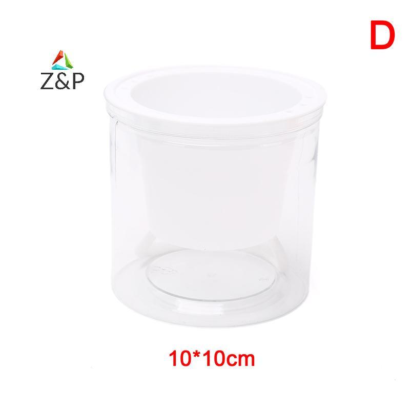 Z&P กระถางดอกไม้โปร่งใสรดน้ําต้นไม้ด้วยตนเองกระถางดอกไม้ตกแต่งสวนบ้าน COD ราคา ถูกที่สุด ดีลบีเคเค แกลเลอรีภาพที่ 9