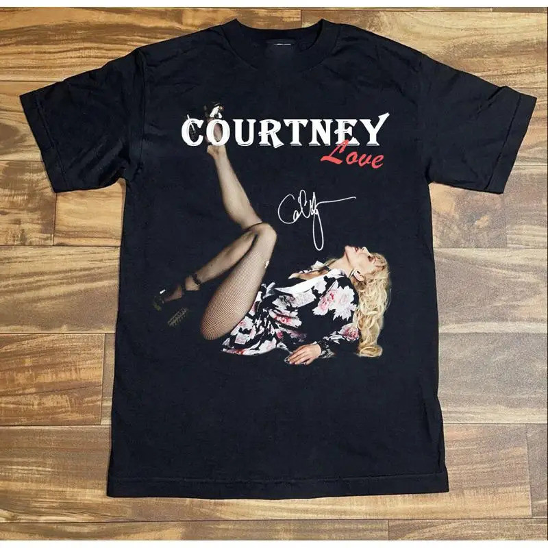 เสื้อยืดลายเซ็นของ Courtney Love BS019