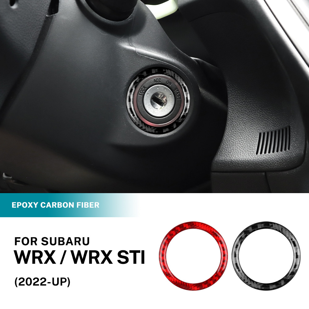 สําหรับ Subaru WRX STI 2022-2025 Keyhole แหวนคาร์บอนไฟเบอร์การปรับเปลี่ยนภายในอะไหล่รถยนต์