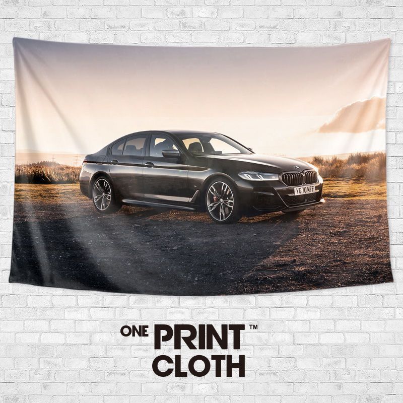 BMW BMW 5 Series G30 G31 M5 G90 ดัดแปลงประสิทธิภาพรถสปอร์ตตกแต่งพื้นหลังผ้าโปสเตอร์ Tapestry