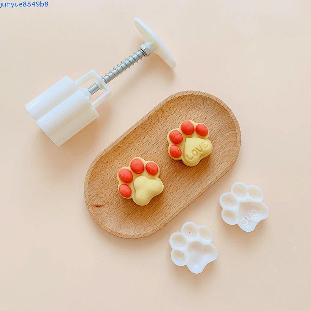 RADIX 2 ชิ้น/เซ็ตคุกกี้แม่พิมพ์, Hand-Pineapple/Cat Paw Shape Mooncake แม่พิมพ์,ครัวเรือนนูน 3D DIY 