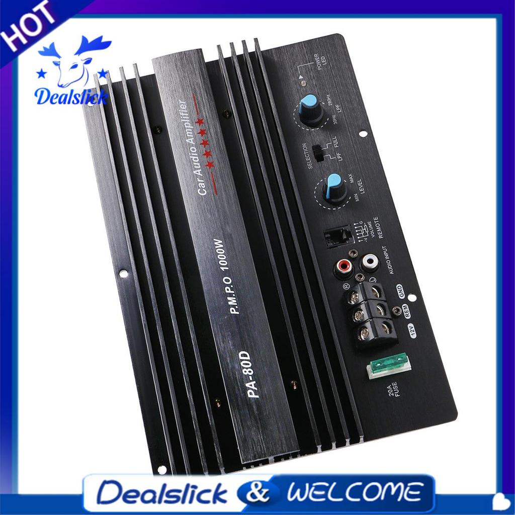 12V 1000W เครื่องเสียงรถยนต์เครื่องขยายเสียงกําลังสูง Amp Board ซับวูฟเฟอร์ที่มีประสิทธิภาพ Amp PA-8
