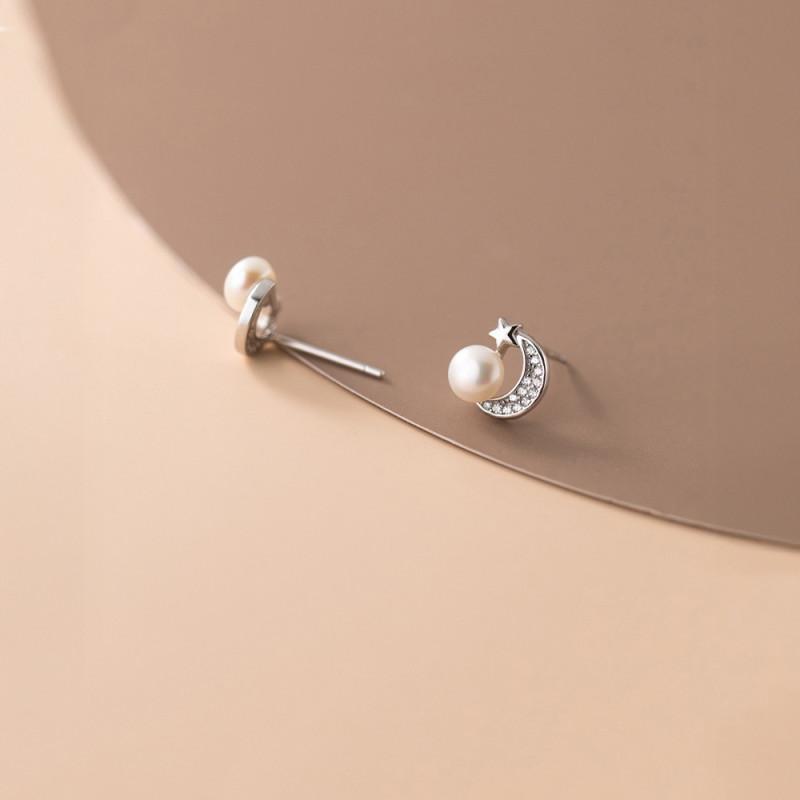 Lunaria Earrings ต่างหูเงินแท้ S925 [MERCELO]