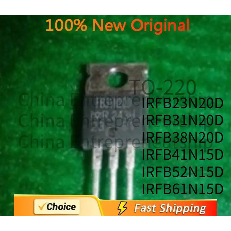 5PCS IRFB23N20D IRFB31N20D IRFB38N20D IRFB41N15D IRFB52N15D IRFB61N15D Field effect ทรานซิสเตอร์ N-c