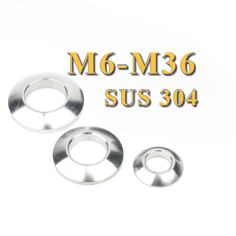 แหวนรอง หัวเตเปอร์ เก็บงาน แหวนรองถ้วย สแตนเลส 304 Fisheye Washer Stainless 304 SUS304 M6-M36 [PY-TH