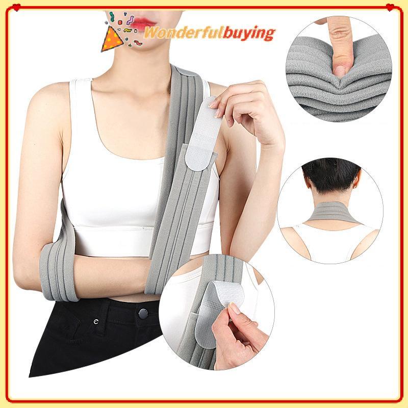 WBTH Joint Sprain FIXED Sling Arm Strap Adjustable Arm Sling Fracture Recovery Forearm Breathable FI