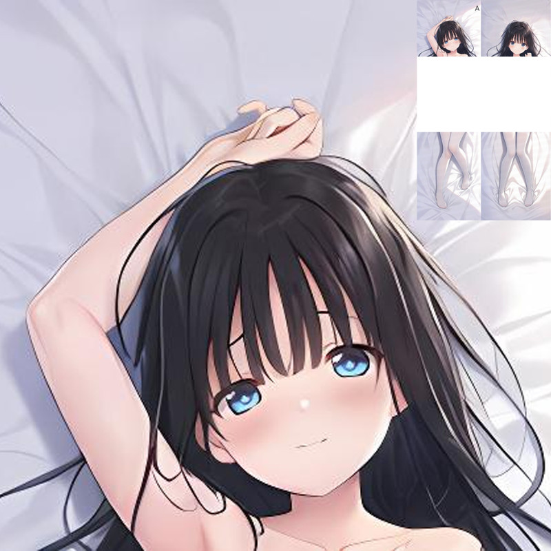 อะนิเมะการ์ตูน Mirai Asumi หมอนข้างสองด้านปลอกหมอนปลอกหมอนผิวพีช 2 Way