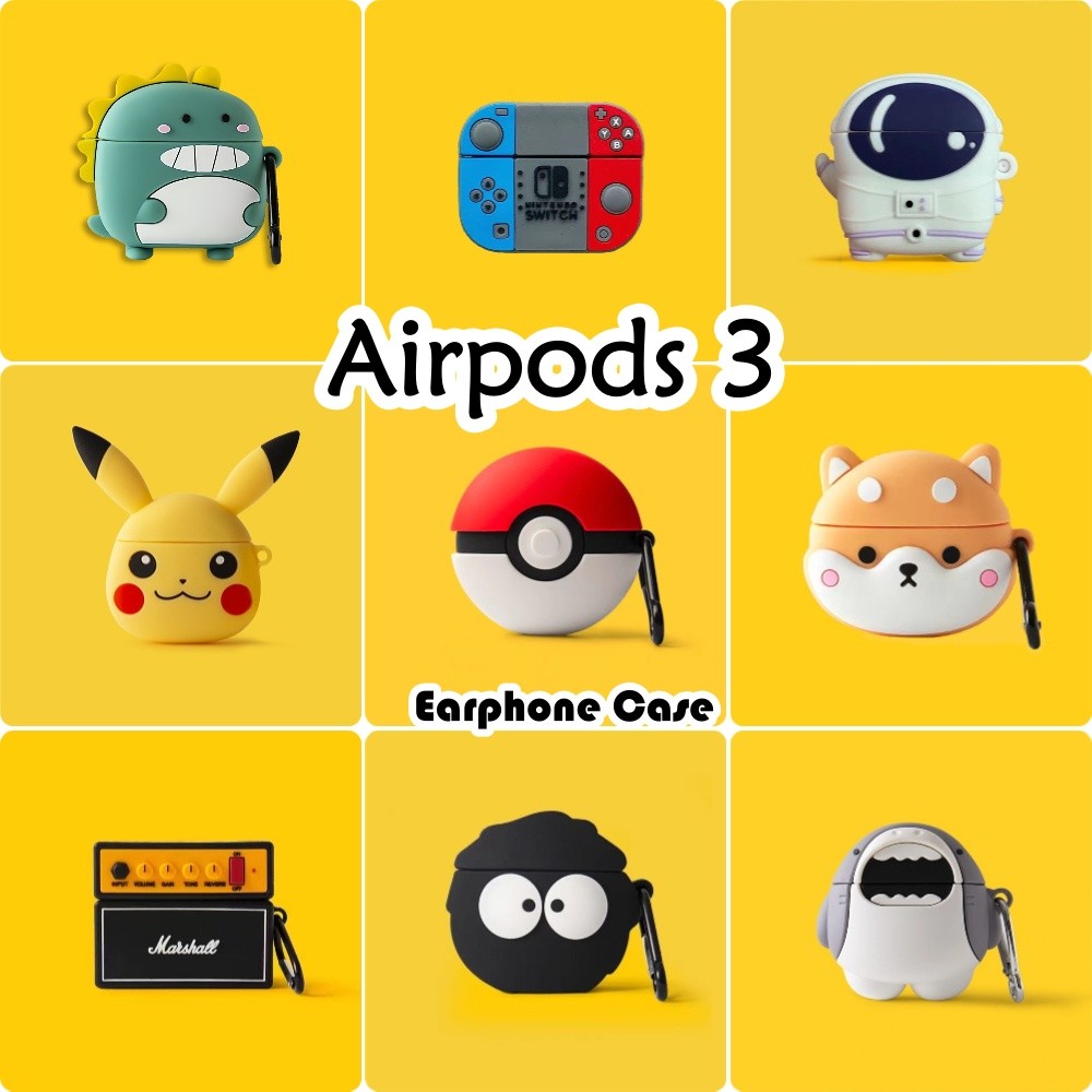 Trend FrontFor Airpods 3 Case Casing Soft Silicone Headphone Case Trend Cartoon Series