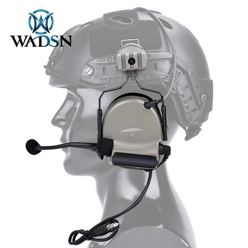 Wadeson ชุดหูฟังแบบพัดลม มีระบบลดเสียงรบกวน ใช้งานร่วมกับหมวกนิรภัย และอุปกรณ์ยุทธวิธี