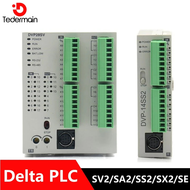 Delta PLC DVP SA2 SE SS2 SX2 Series DVP12SS211S DVP14SS211R DVP28SS211T DVP20SX211R DVP28SA211T DVP2