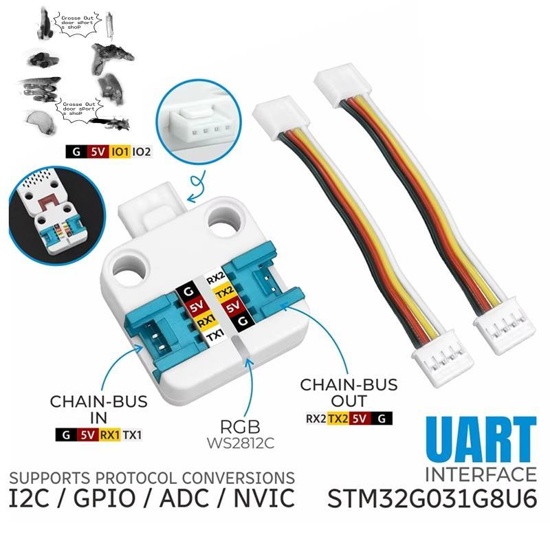 สําหรับหน่วย ChainBUS (STM32G031) หน่วยแปลงโปรโตคอลการสื่อสารสามารถขยายอุปกรณ์โซ่ได้