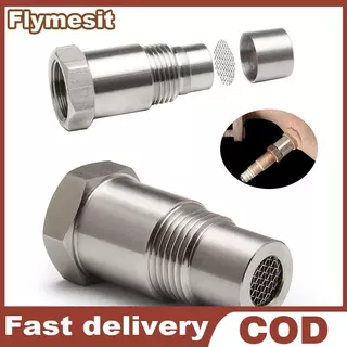Flymesit Oxygen O2 Sensor Spacer อะแดปเตอร์ Bung Catalytic Converter Fix Che เครื่องยนต์ Light EN
