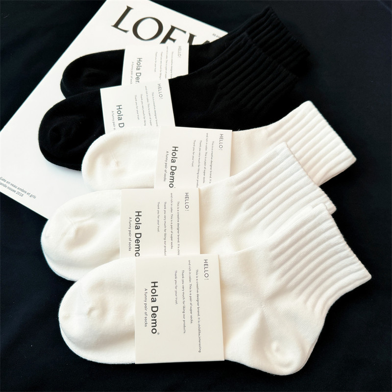 personal best ถุงเท้า ถุงเท้าวิ่ง ถุงเท้าผู้ชายสีขาวผ้าฝ้ายฤดูร้อนซับเหงื่อ