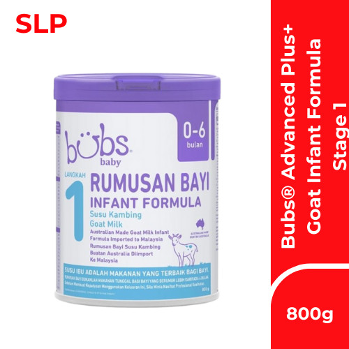 บูบส์® Advanced Plus+ Goat Infant Formula Stage 1 800g (0-6
