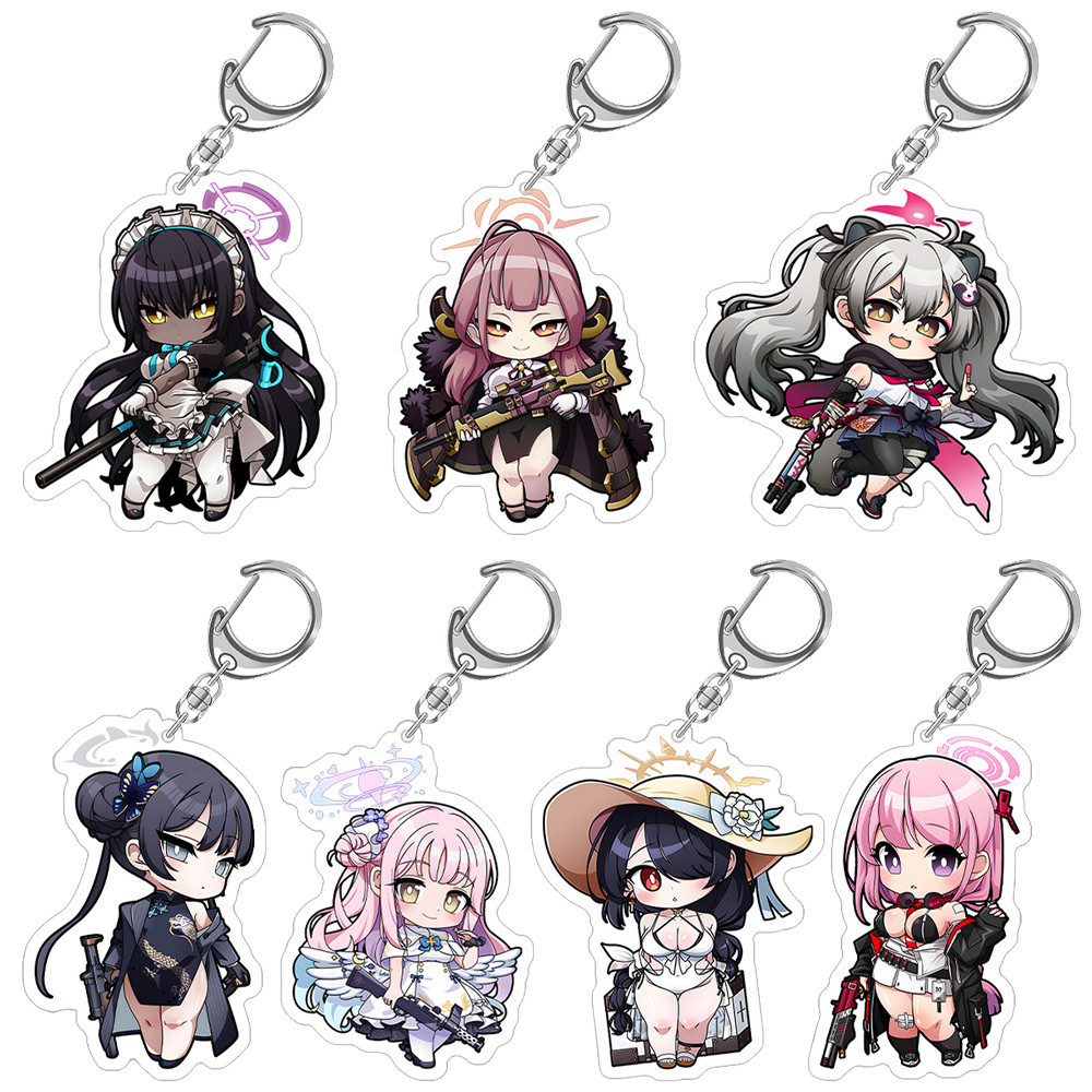 Blue Archive Shiroko Aru Iori Hina Ui Hoshino Serika Wakamo Chinatsu Kayoko Haruna Ayane Chibi อะนิเ