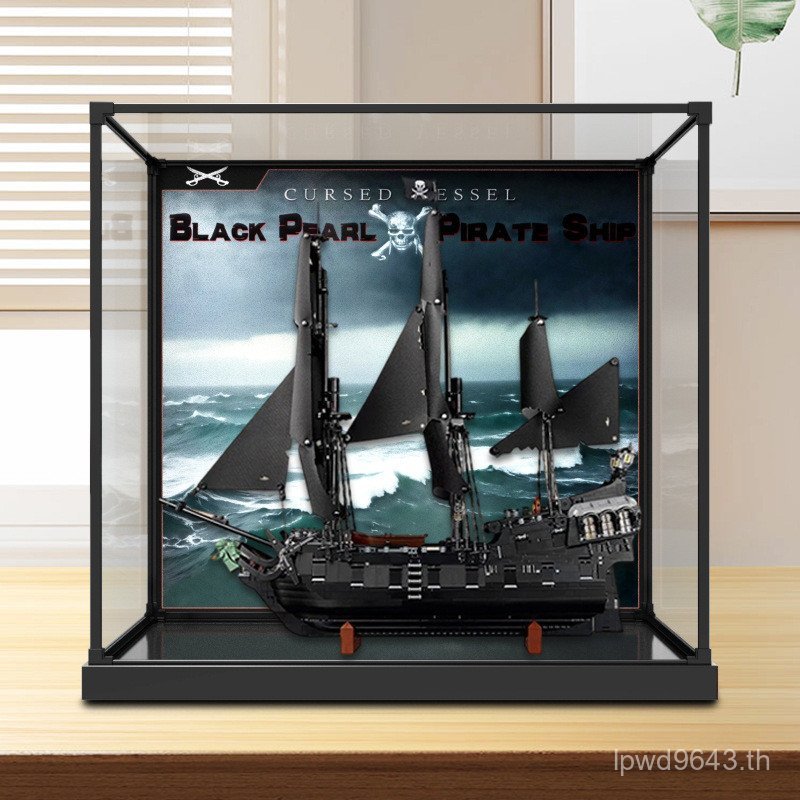 กรอบ10365ฝาครอบป้องกันฝุ่นอาคารบล็อก ที่ โจรสลัดเหมาะสําหรับกล่องเก็บสีดํามุกอะคริลิแคริบเบียนสูง อั