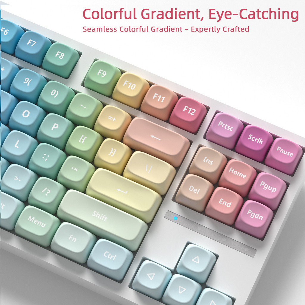 ชุดปุ่มกด PBT สี 121-คีย์ MOA รอบสูงน่ารักปรับให้เข้ากับ 60-108 พร้อมคีย์บอร์ดแบบกลไก ราคา ถูกที่สุด ดีลบีเคเค แกลเลอรีภาพที่ 2