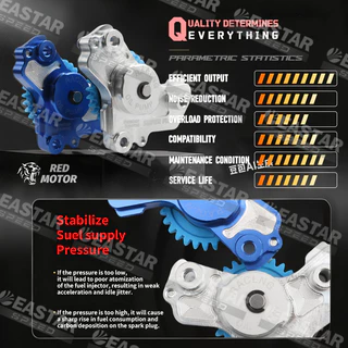 ปั๊มน้ำมันเครื่อง CNC ปั๊มน้ำมัน เวฟ 125/ XRM125 / Click 125/150 / FUTURE125 15100-KPH-900 คุณภาพสูง