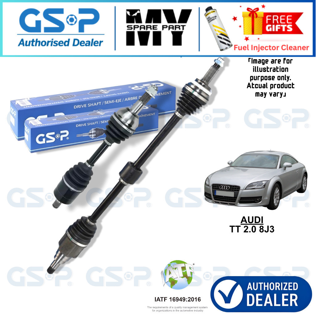 - - GSP DRIVE SHAFT สําหรับ AUDI TT 2.0 8J3 (AUTO/MANUAL)