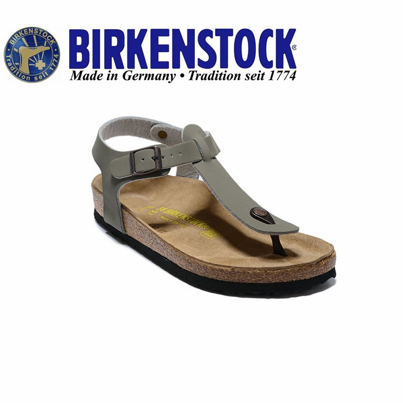 Birken Cork รองเท้าแตะ Kario 829 สีเทา Matte สําหรับผู้ชายและผู้หญิง 34-45