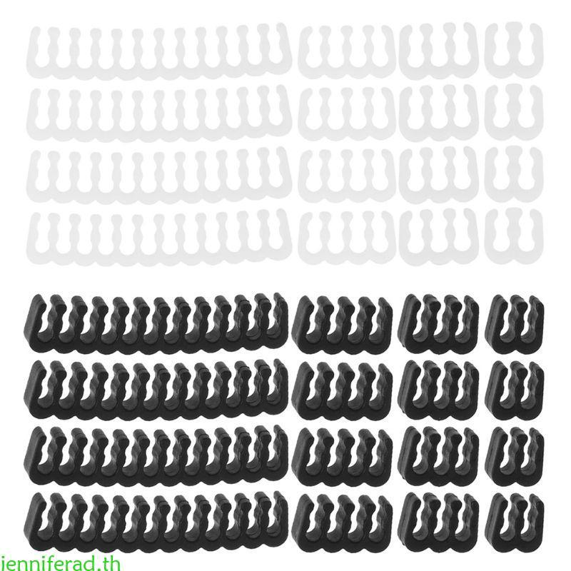 Jenniferad 16PCS PC Power Supply Connector 4 6 8 24 Pin Cables Manager สําหรับ GPU