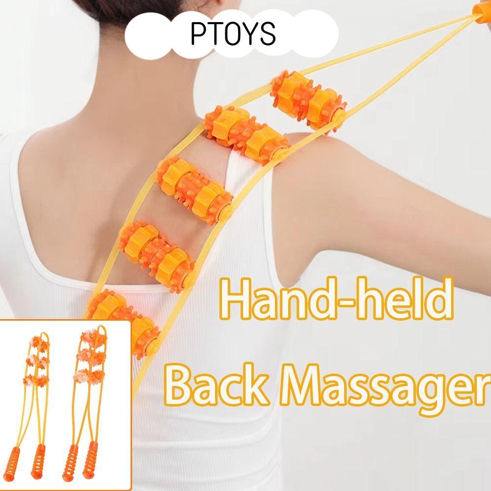 PTOYS Fitness Massage Roller Bead, Massage Roller Tool Shoulder Neck Muscle Massage Back Massage, Mu