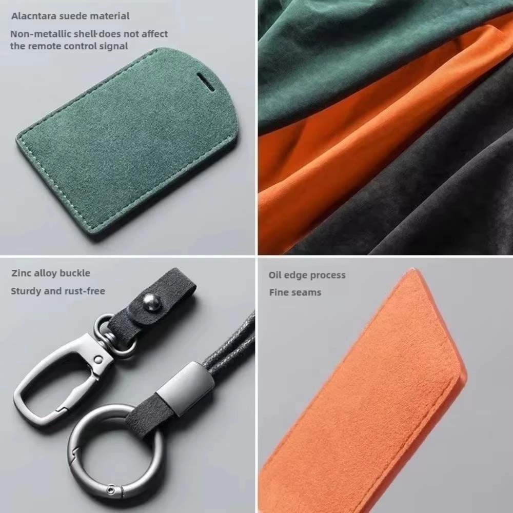 IMIHAN1 รถ NFC Card Holder,มินิหนังแท้Key Cover,Light Luxury License NFC PVC Card Cover Flip Suede Coverอุปกรณ์เสริมอัตโนมัติ thumbnail 5