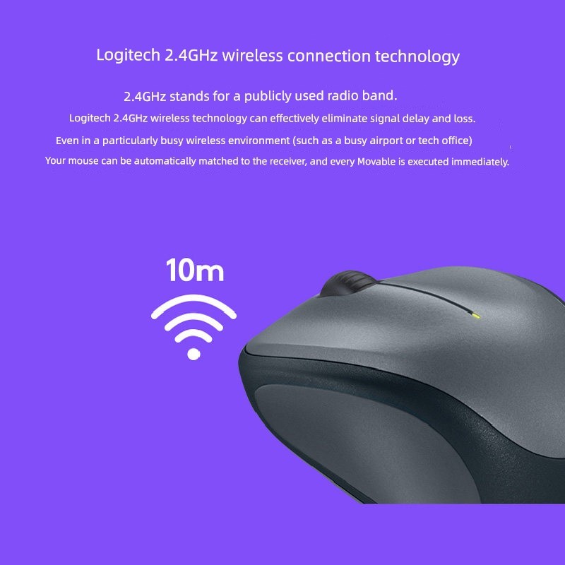 chichang ( บลูทูธ เสียงเงียบ) โลจิเทค ม325/ม235 เมาส์ไร้สายโน๊ตบุ๊คคอมพิวเตอร์ตั้งโต๊ะสํานักงานธุรกิ