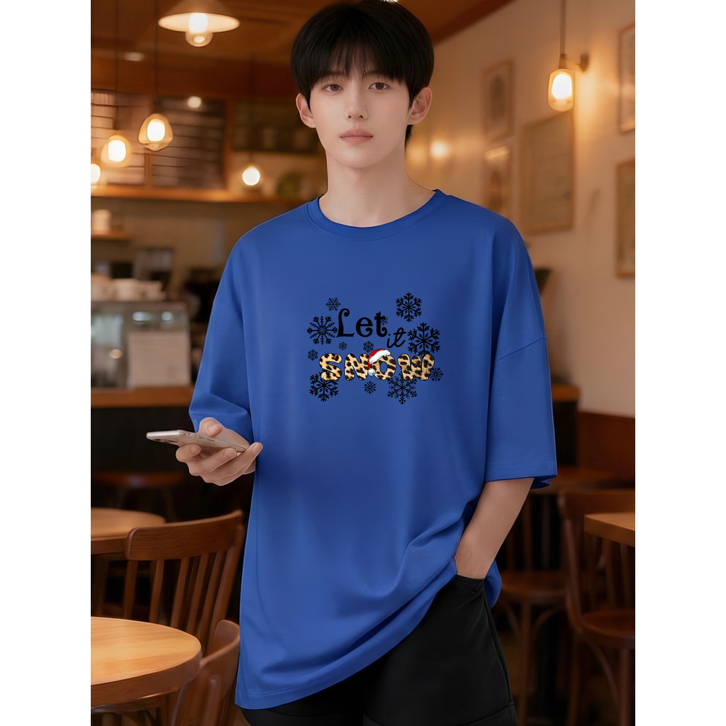 2X264 [AIYOU] Lelaki Baju T เสื้อผู้ชาย Tshirt สไตล์เกาหลีรอบคอ Crop Top Tops ผู้ชาย Plus ขนาดเสื้อย