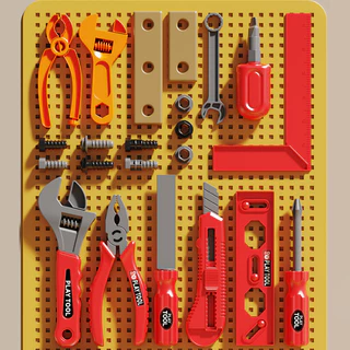 BHQ ของเล่นช่างซ่อม DIY การจําลองการขันสกรูสว่านไฟฟ้า ไขควงไฟฟ้า ของเล่นกล่องซ่อมความจุสูง