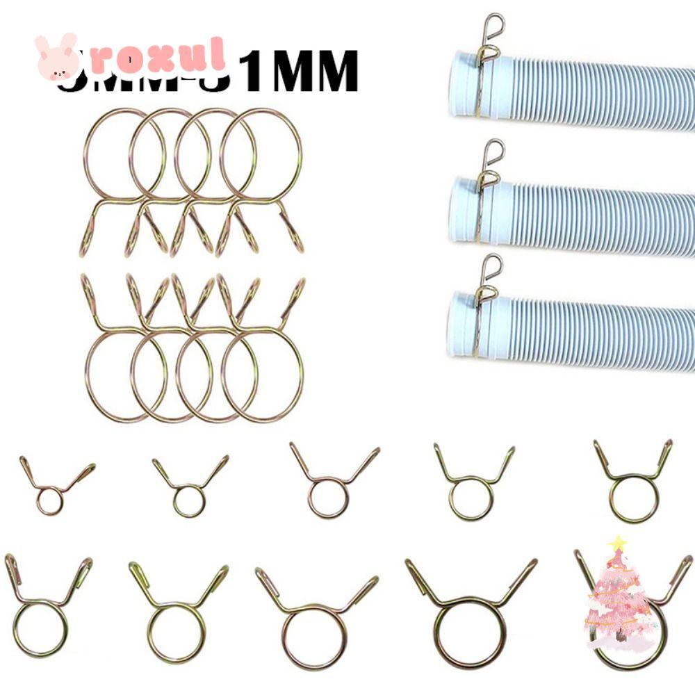 Roxul 10 ชิ้นท่อ Clamp, ท่อลม Assortment Kit คลิปท่อ, ปรับสังกะสีชุบ 5-31 มม.คงที่สปริง Hoop Tube ท่อน้ํารถจักรยานยนต์สกู๊ตเตอร์