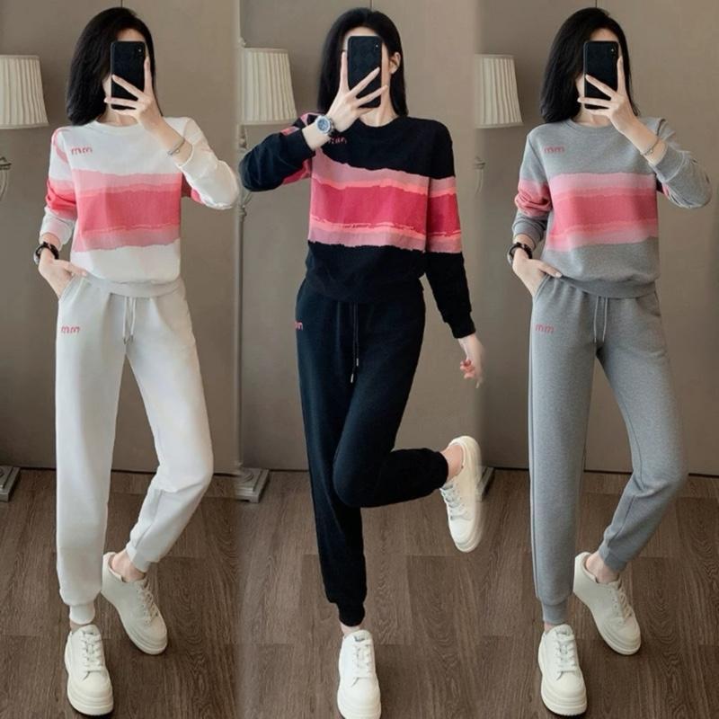 ชุดเซ็ต2ชิ้น แขนยาวขายาว สวยใส่สบาย ดูหรูเรียบง่าย-B1367