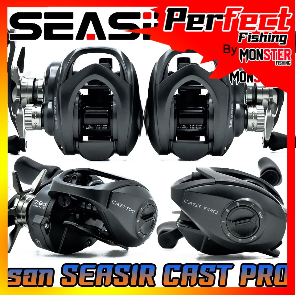 รอกตกปลา รอกหยดน้ำ SEASIR รุ่น CAST PRO รอบ 7.6:1 by SEASIR (มีทั้งหมุนซ้ายและหมุนขวา)