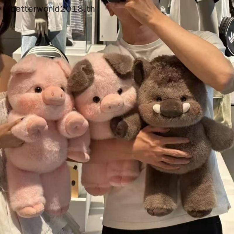 [bet] ของขวัญสร้างสรรค์หมูนุ่มตุ๊กตาสัตว์ตุ๊กตาหมอนอารมณ์สนับสนุนของเล่นตุ๊กตาน่ารัก 17.7 นิ้วตุ๊กตา
