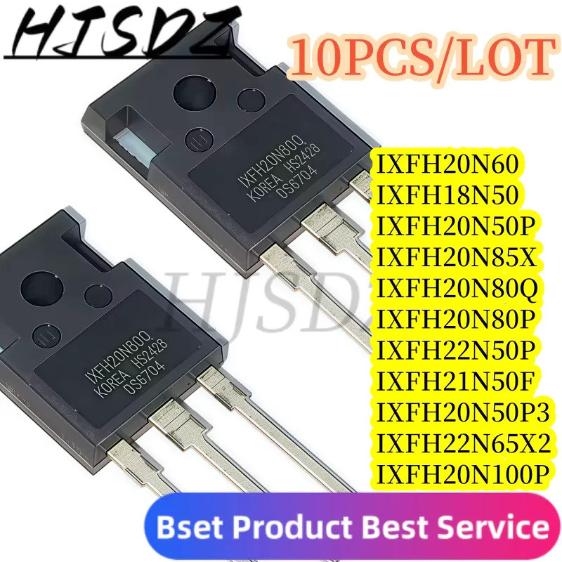 5PCS IXFH18N50 20N50P 20N85X 20N100P IXFH20N80Q 20N80P IXFH20N50P3 IXFH20N60 IXFH21N50F 22N50F50P2P 