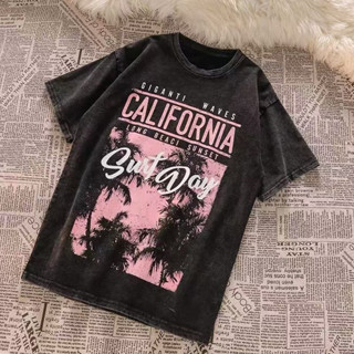 COD(จัดส่งตลอด 24 ชั่วโมง) LUVORO T-Shirt unisex ลาย เนื้อผ้…