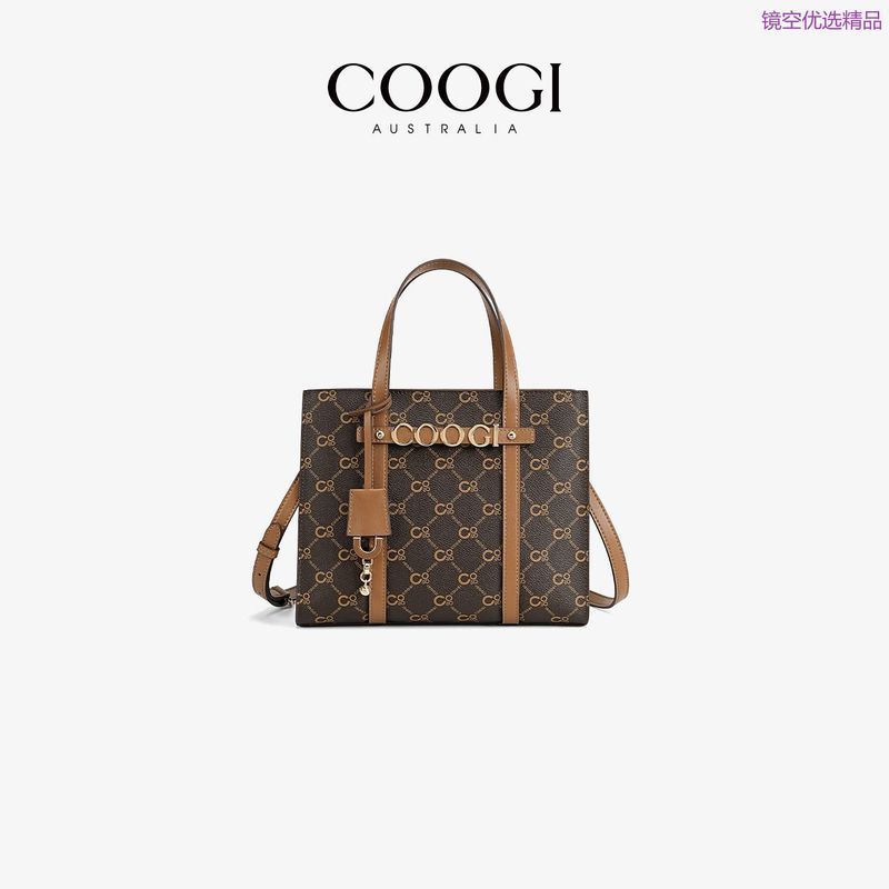 COOGI ใหม่สไตล์สุภาพสตรี กระเป๋า tote ทรงหรูหราและทันสมัย