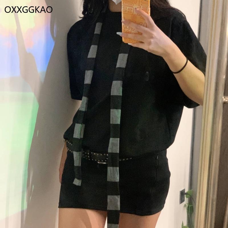 OXXGGKAO คอสเพลย์ผ้าพันคอลายสําหรับผู้ใหญ่ Unisex 2000 S ยาวผ้าพันคอบางฤดูใบไม้ผลิฤดูใบไม้ร่วงผ้าพัน