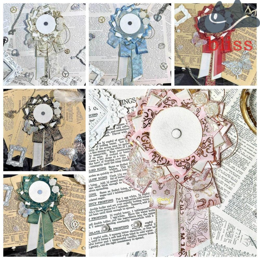 BLISS Anime Badge Holder,คอสเพลย์ตกแต่งดอกไม้Pinฐาน,Itaกระเป๋าเติมป้ายดอกไม้พลาสติกน้ําหนักเบาหรูหรา