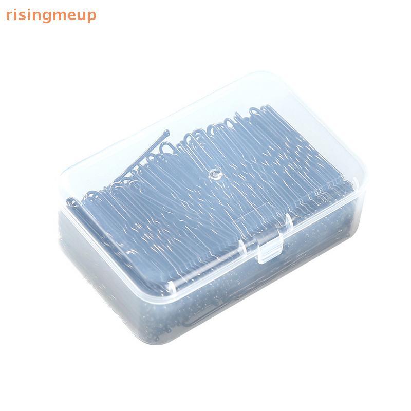 [risingmeup] 50/100 ชิ้นตรงสายคลิปผม U-รูปเข็ม Lady Hairpins Curly Wavy Grips ผู้หญิง Bobby Pins จัดแต่งทรงผมอุปกรณ์เสริมผมใหม่