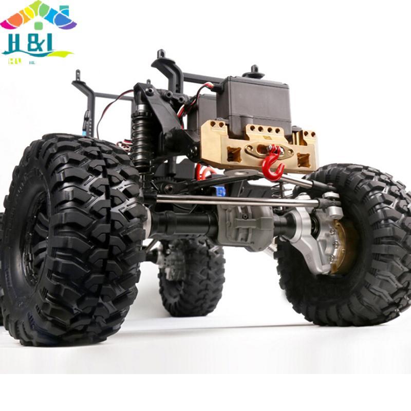 H & L 25T เกียร์พวงมาลัย Servo Winch ล้อสําหรับ 1/10 RC Crawler รถ TRX4 Axial Scx10 {th}