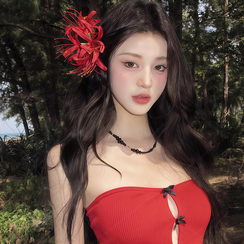 หนีบผมลายดอกไม้นางฟ้า สำหรับผู้หญิง ตกแต่งทรงผมในวันพักผ่อน ราคา ถูกที่สุด ดีลบีเคเค แกลเลอรีภาพที่ 7