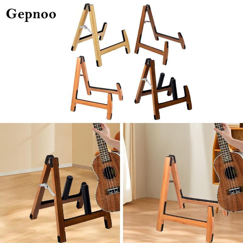 [Gepnoo] ขาตั้งกีตาร์ไม้ไม่ใช่ -Lip -string -ที่วางกีตาร์สําหรับ E -กีตาร์