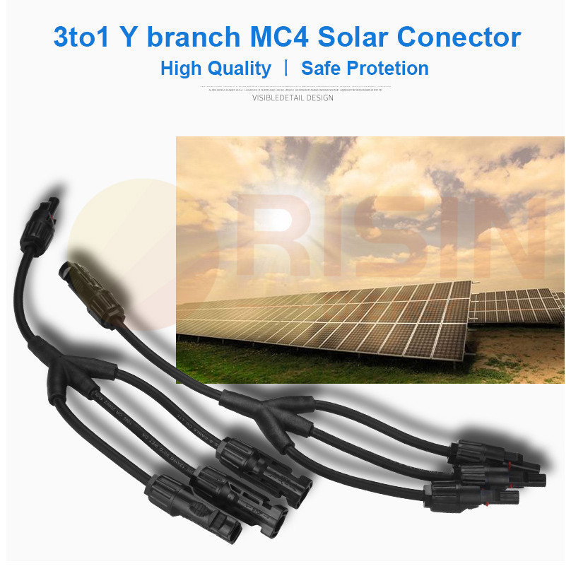 รับประกันคุณภาพ 3 ถึง 1 Solar Y สาขาเชื่อมต่อ 4mm2 สายพลังงานแสงอาทิตย์ MMMF /FFFMTUV ได้รับการอนุมั