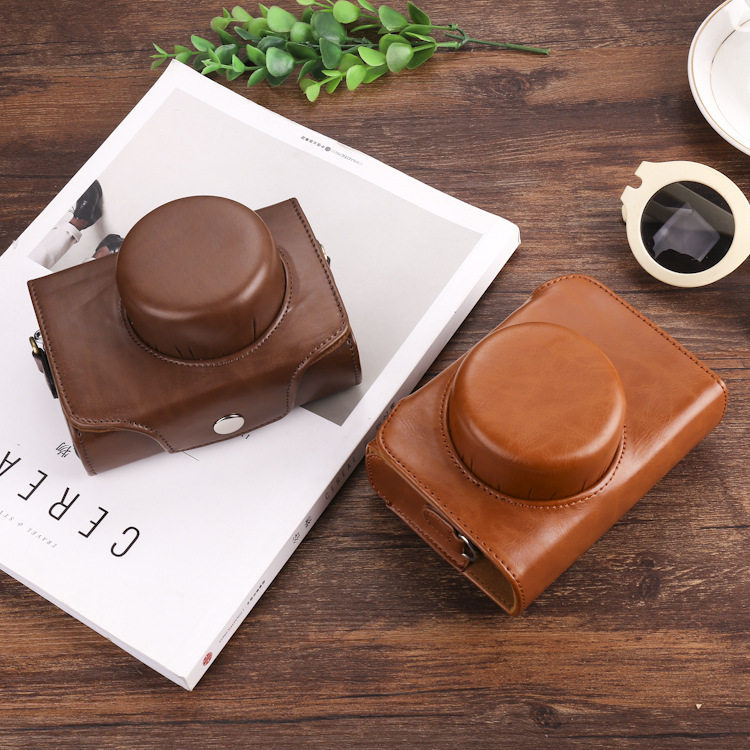 เหมาะสําหรับ Fuji X100V Series X30 เคสหนัง Nikon J5 Panasonic GF9LX100 Canon Rico กระเป๋ากล้องอเนกปร