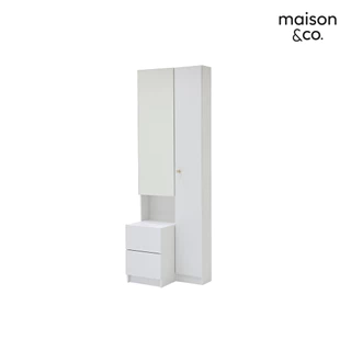 SB Design Square โต๊ะเครื่องแป้งแบบยืน รุ่น MIRA สีขาว (60x40x175 ซม.) แบรนด์ MAISON&CO.