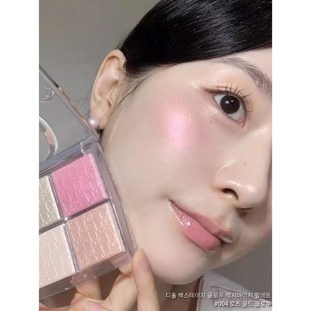 DIOR Backstage Glow Face Palette 2025 ไฮไลท์ 4 สี ผิวโกลว์ หน้าพุ่ง ดูแพง มีครบ 001/002/004 แท้💯 - รูปที่ 3