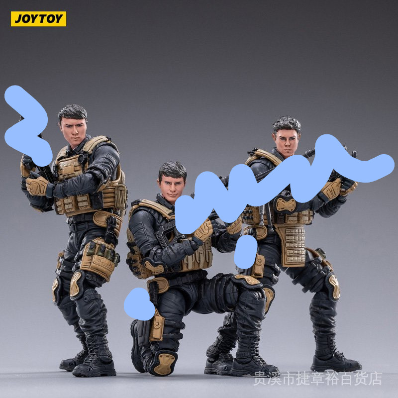 JOYTOY Dark Source Hard Core Cool Play Series PAP SWAT Force Fully Movable Soldier Model Figure